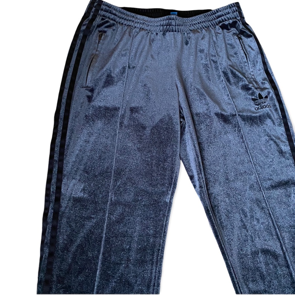 ADIDAS LUXE VELVET FIREBIRD TRACK  PANTS  Size M - Picture 6 of 7